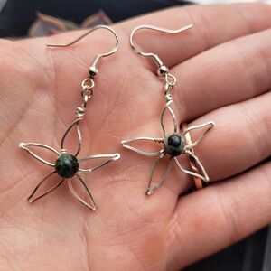 Sterling Silver Flower Earrings
